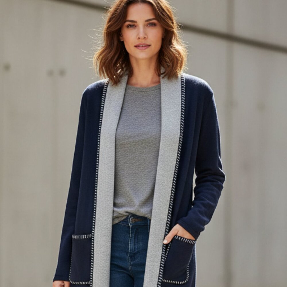 NWT Cashmere Company cardigan with tassels
